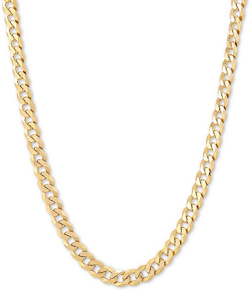 alfani Macy's Flat Curb Link 18" Chain Necklace in 18k Gold-Plated Sterling Silver Jewelry & Watches