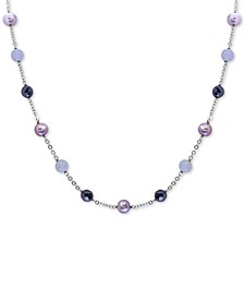 EFFY® Multi-Gemstone 25" Statement Necklace in Sterling Silver