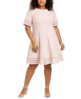 plus size fit and flare dress