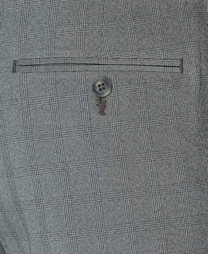 Perry Ellis Portfolio Essentials - Pantalón De Vestir De Algodón Ajustado Con Cintura Activa Para Hombre, Negro -, 29 X 30