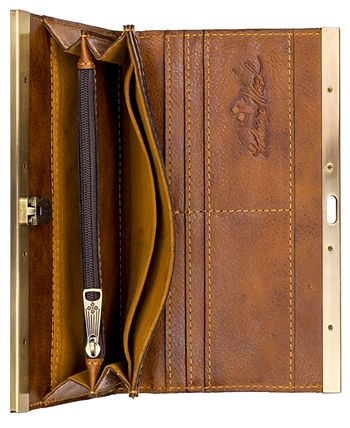 Patricia Nash Cauchy French Riviera Wallet - Watercolor Butterfly Leather, RFID Blocking, Multi