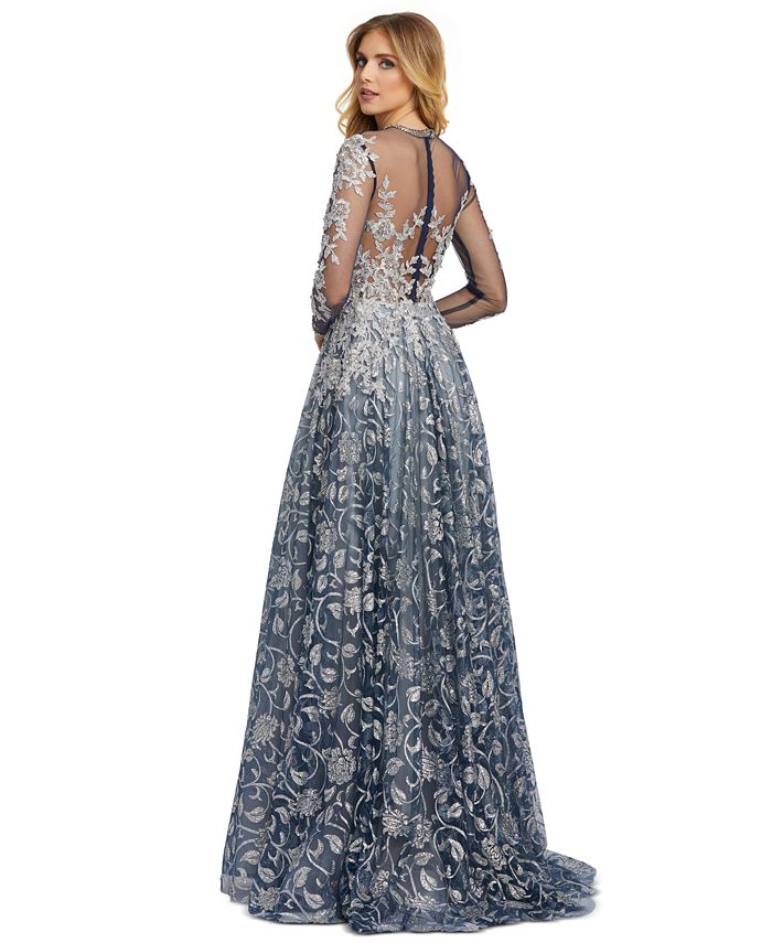 mac duggal illusion gown