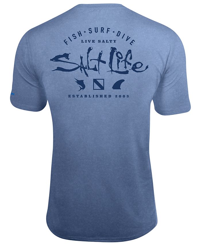 Salt Life Men's Watermans UPF Performance Graphic T-Shirt - Macy's