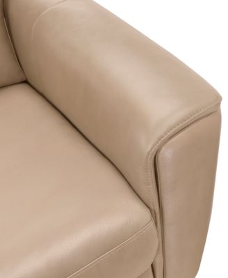 Brayna 35" Classic Leather Pushback Recliner, Created for Macy's