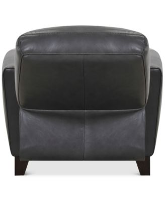 Brayna 35" Classic Leather Pushback Recliner, Created for Macy's