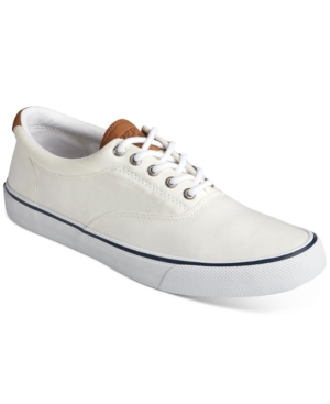 Shop Sperry Men's Striper Ii Cvo Core Canvas Sneakers In White