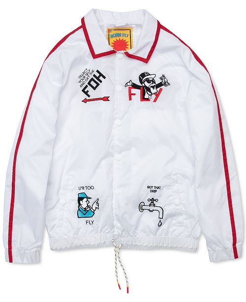 Born Fly Men S Slim Fit Monopoly Windbreaker Reviews Coats