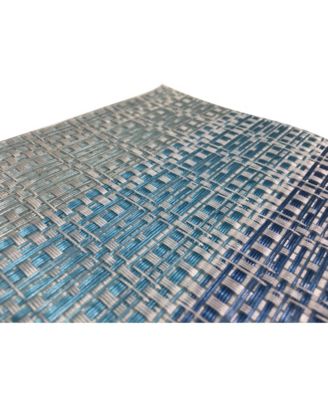 Yorkshire Woven Textilene Waterproof, Heat & Stain Resistant Washable 13" x 19" Placemat - Set of 4