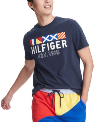 tommy hilfiger blue and yellow shirt