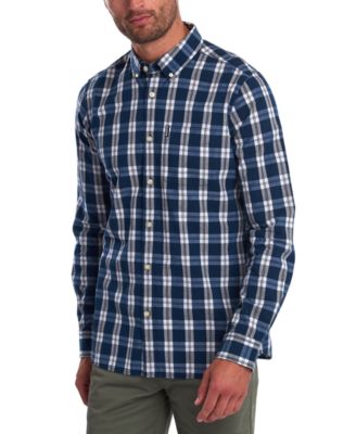 Barbour - Men's Tailored-Fit Indigo 8 Check Shirt
