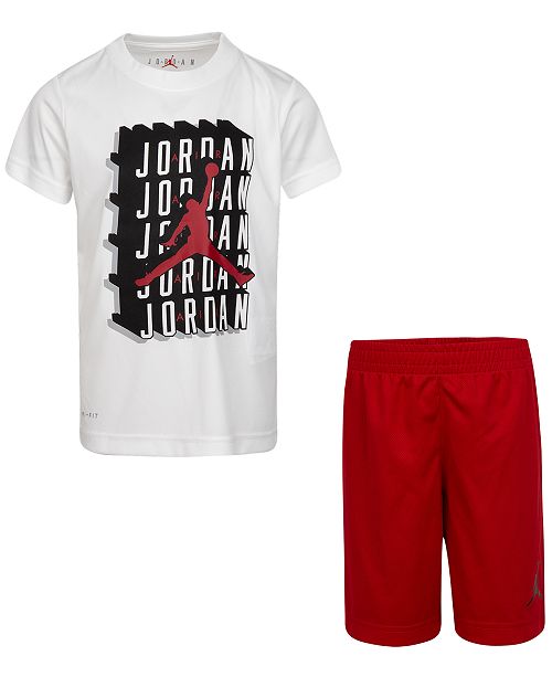 Jordan Toddler Boys 2 Pc Dri Fit Jumpman T Shirt Shorts Set