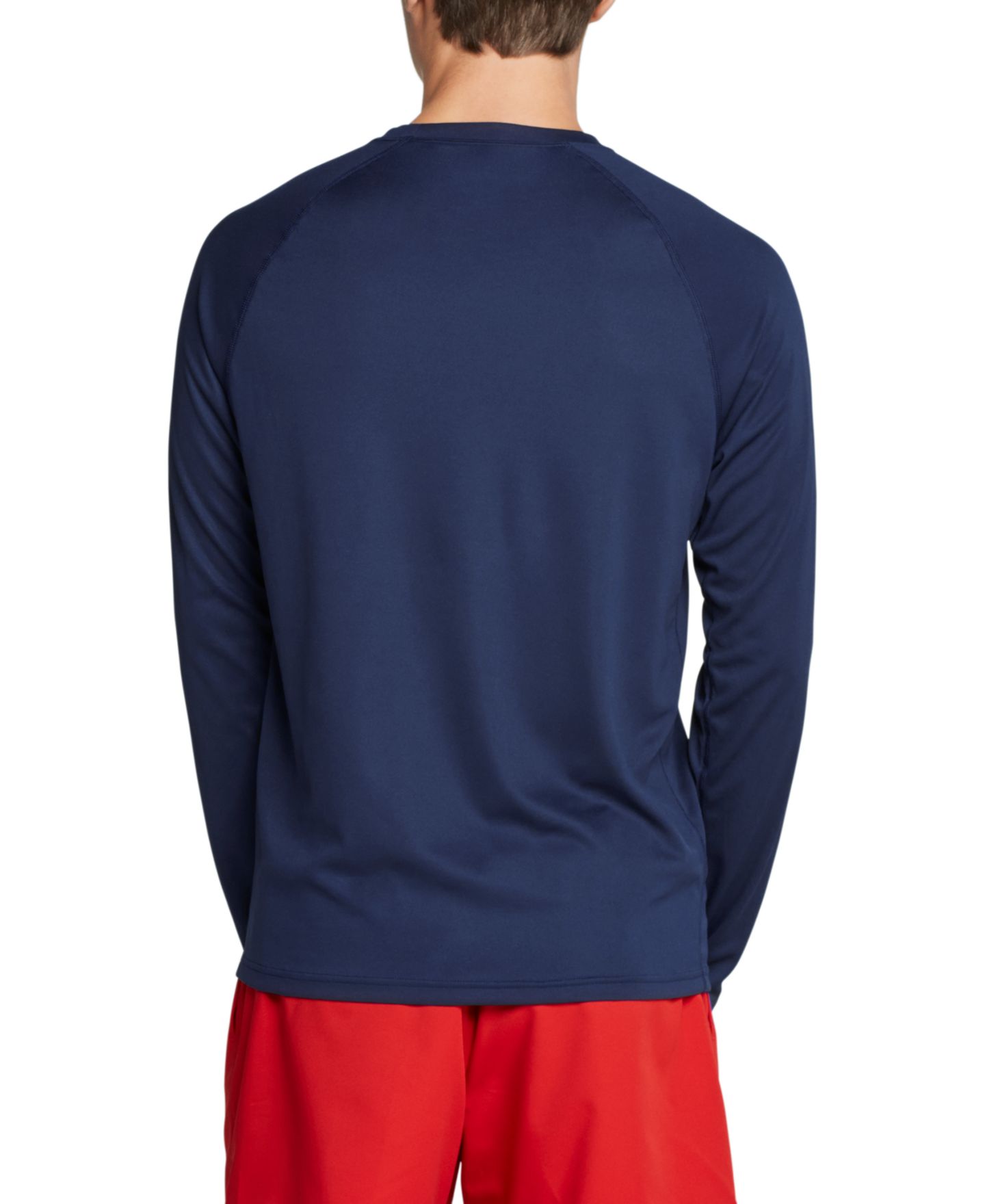 Мужская футболка Speedo Long Sleeve Swim T-Shirt, цвет: Peacoat — фото 2