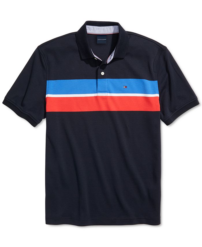 wat betreft brand Regelmatigheid Tommy Hilfiger Men's Paul Regular-Fit Stripe Polo Shirt with Magnetic  Buttons & Reviews - Polos - Men - Macy's