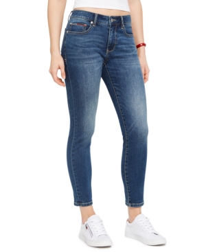 TOMMY HILFIGER WOMEN'S MID-RISE SKINNY ANKLE JEANS