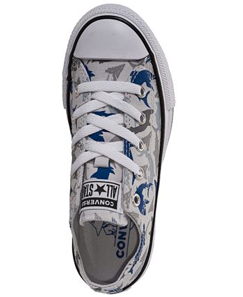 Converse Little Boys Chuck Taylor All Star Shark Bite Ox Low Top