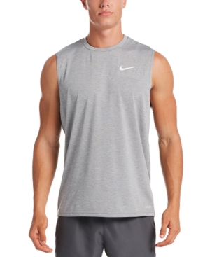 Shop Nike Men's Hydroguard Swim Shirt In Particle Grey
