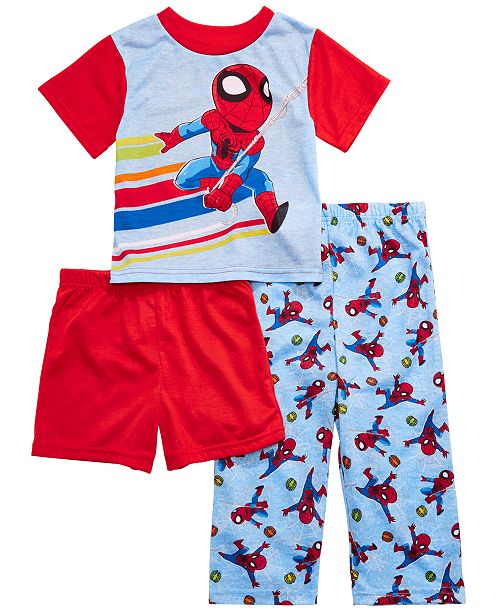 Ame Toddler Boys 3 Pc Spider Man Pajama Set Reviews Pajamas