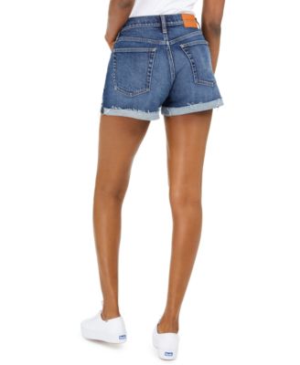 a brand denim shorts