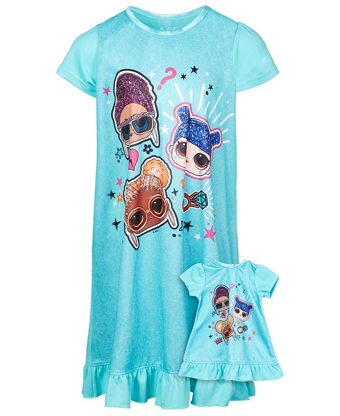 LOL Surprise! Little & Big Girls 2Pc. Nightgown & Doll Nightgown Set Macy's