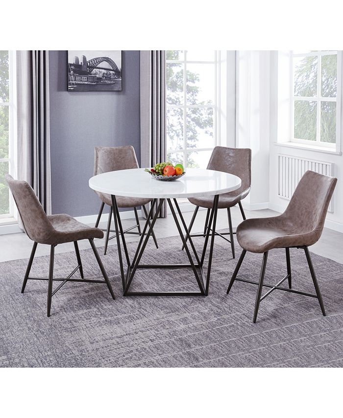 Macys marble shop dining table