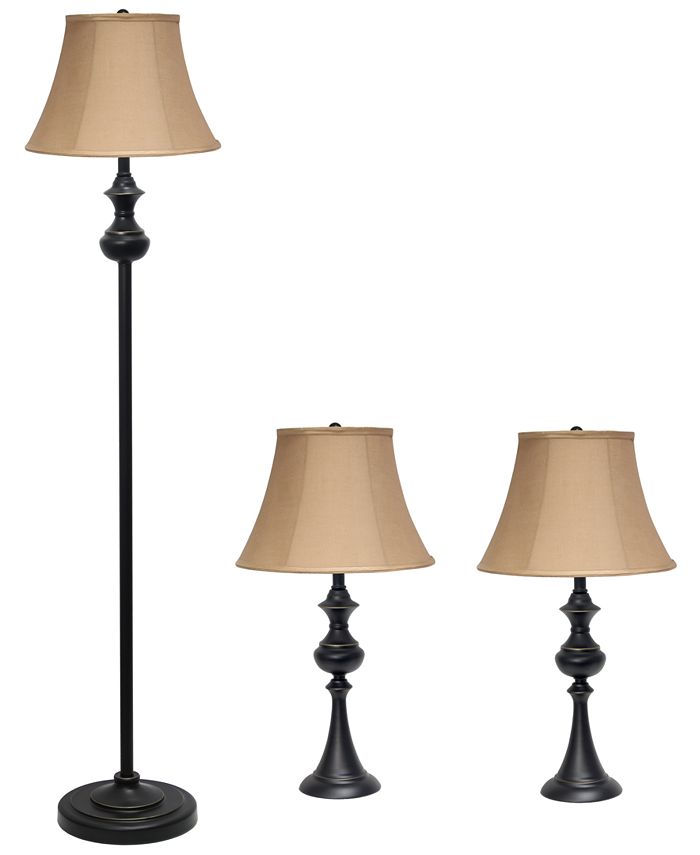 Pack Lamp Set 2 Table Lamps, Macy S Home Lamp Shades