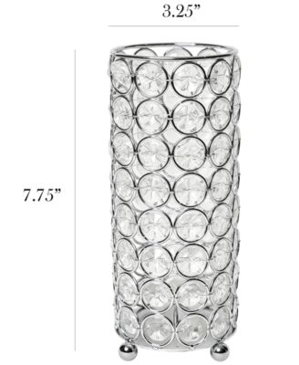 Elipse Crystal Decorative Flower Vase, Candle Holder, Wedding Centerpiece