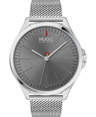 Hugo Boss - Men's #SMASH Stainless Steel Mesh Bracelet Watch 43mm