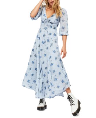 Free People - Sea Glass Cotton Midi Dress