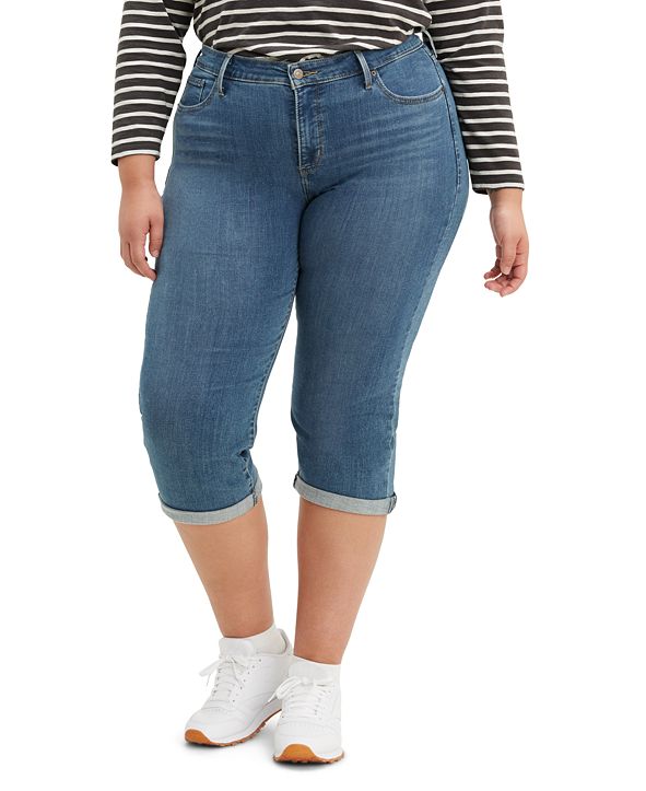 macy's plus size levi jeans