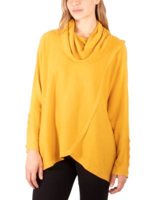 wrap neck sweater