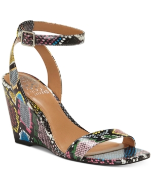 VINCE CAMUTO GALLANNA WEDGE SANDALS WOMEN'S SHOES