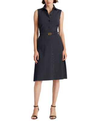 macys ralph lauren navy dress