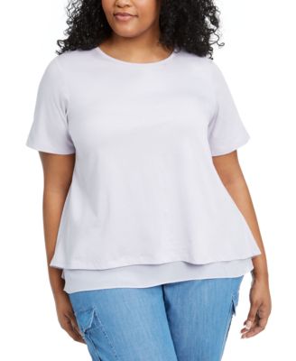 michael kors split back top