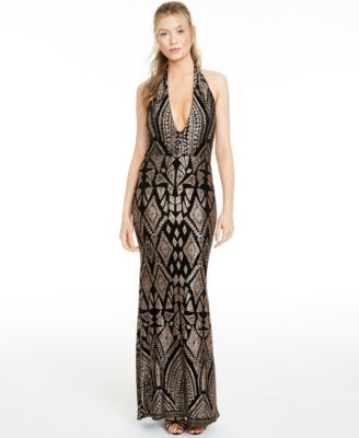 glitter halter dress