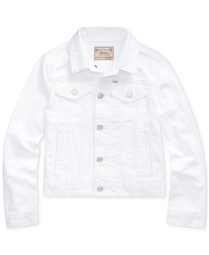 Polo Ralph Lauren Big Girls Cotton Denim Trucker Jacket & Reviews - Coats &  Jackets - Kids - Macy's