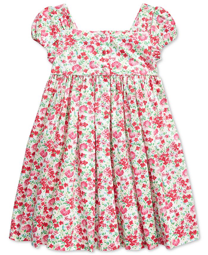 Polo Ralph Lauren Toddler Girls Floral Smocked Cotton Dress Macy's