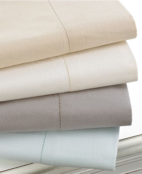 Martha Stewart Collection CLOSEOUT! Luxury 100% Cotton Flannel Sheet Sets - Sheets & Pillowcases ...