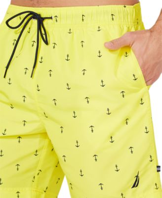 Men's Quick-Dry Anchor-Print 8" Swim Trunks