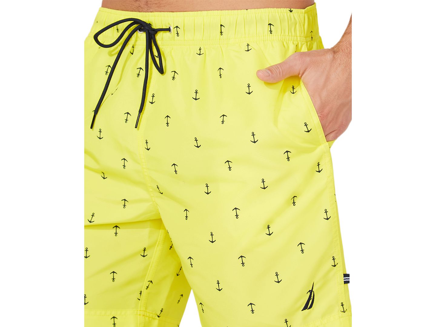 Плавки Anchor-Print для мужчин — Nautica, цвет: Жёлтый — фото 3