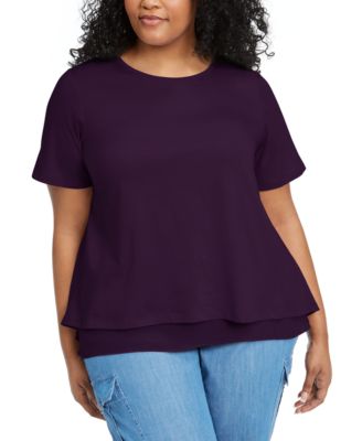 michael kors plus size tops macy's