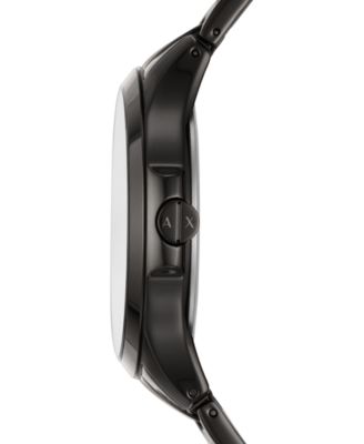 Men's Black Stainless Steel Bracelet Watch 46mm