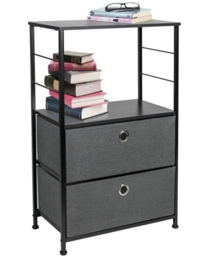 Sorbus Nightstand 2-Drawers Shelf Storage