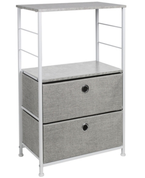 Sorbus Nightstand 2-Drawers Shelf Storage