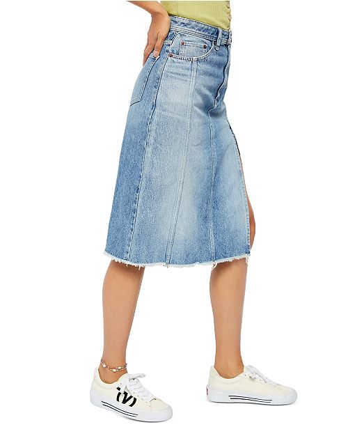 Free People Mambo Denim Skirt Reviews Skirts Women Macy S