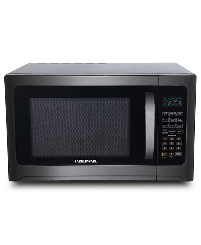 Farberware FMO12AHTBSG 1.2 Cu ft. 1100 Watt Microwave Oven with Grill Black Stainless Steel