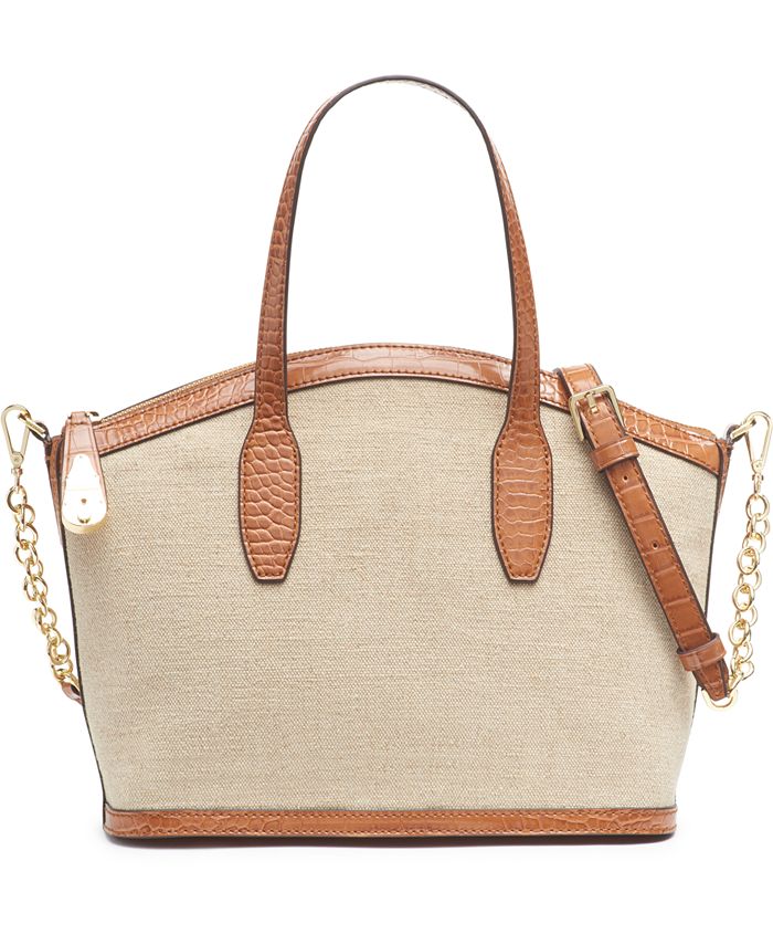 Calvin Klein Statement Series Natural Lock Satchel Macy's