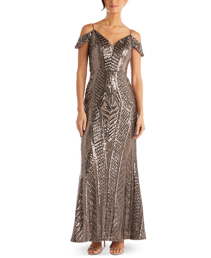 Nightway cold shoulder gown outlet
