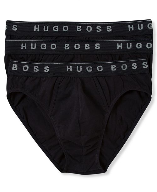 BOSS Men's Underwear, 3 Pack Cotton Mini Briefs & Reviews Underwear