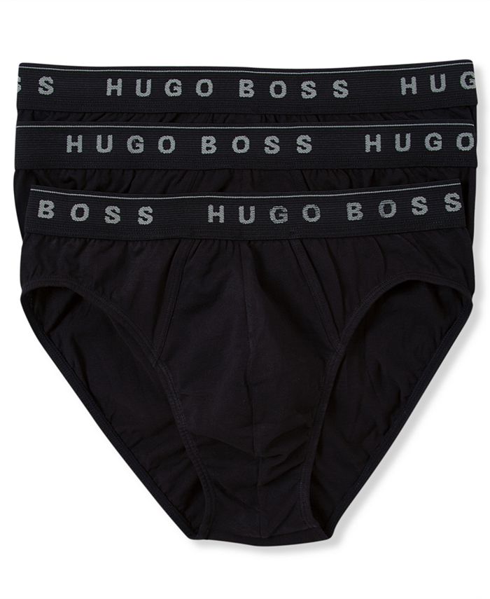 BOSS Men's Underwear, 3 Pack Cotton Mini Briefs - Macy's