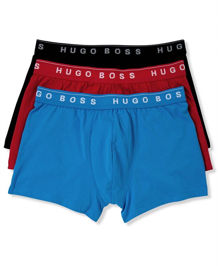 Junior velfærd sammensmeltning BOSS Men's Underwear, Cotton Trunk 3 Pack - Macy's